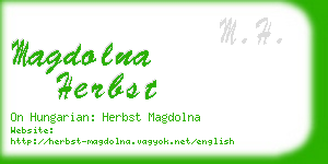 magdolna herbst business card